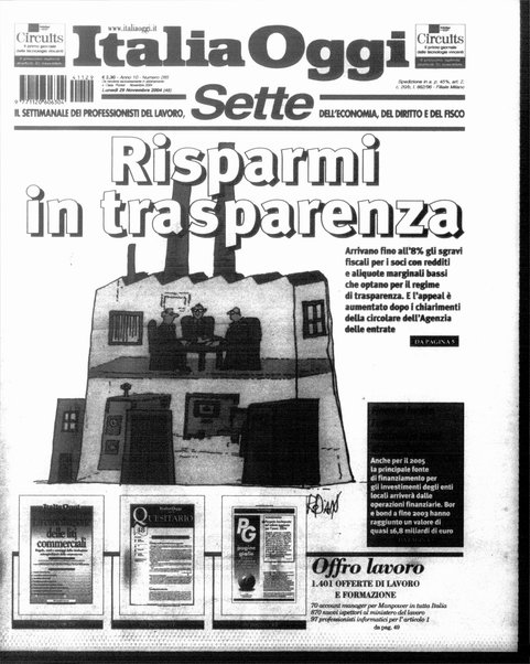 Italia oggi : quotidiano di economia finanza e politica